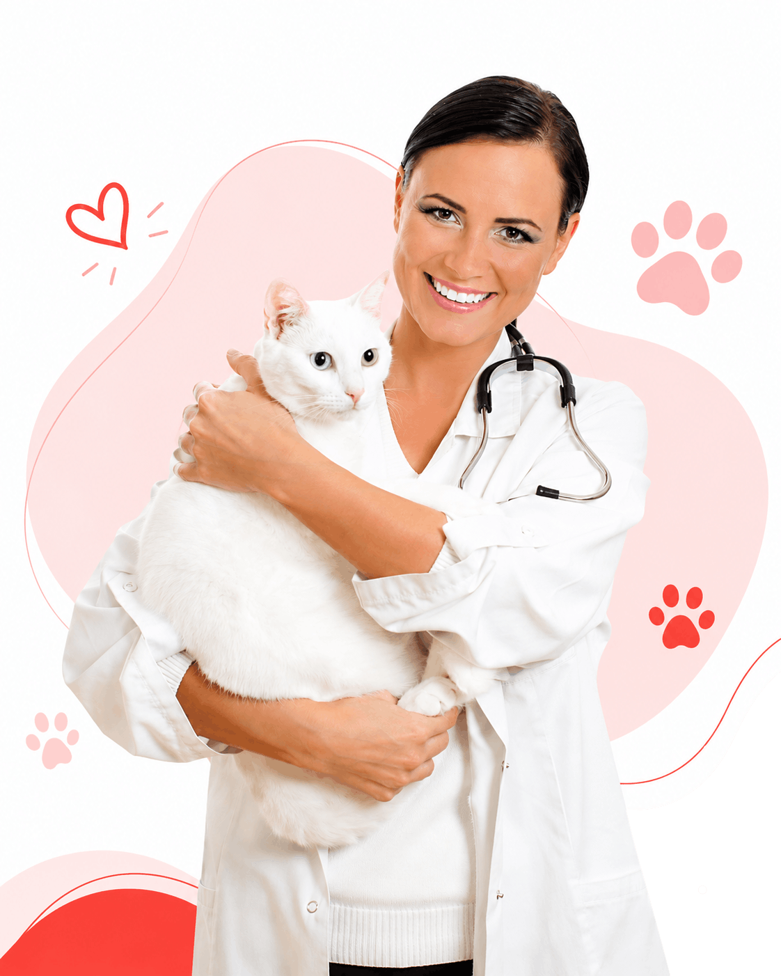 Doctor Holding a Cat